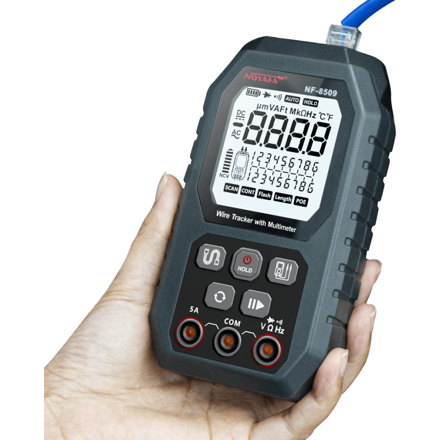 Noyafa tīkla kabeļu testers ar multimetru NF-8509 – 3