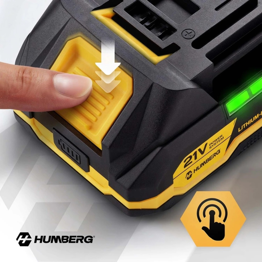 21V 2Ah Battery for Humberg Tools Li-ion 5 Cells HM-433 – 2