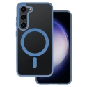 Acrylic Color phone case with MagSafe support for Samsung Galaxy S25 FE (S731) blue Acrylic Color phone case with MagSafe support for Samsung Galaxy S25 FE (S731) blue