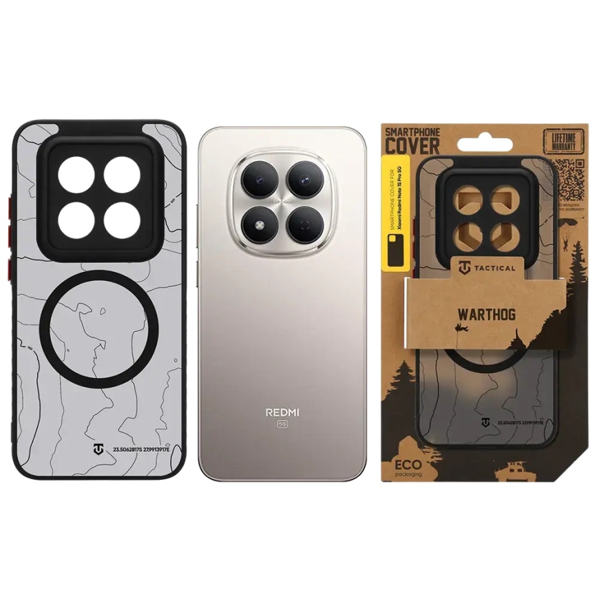 Tactical MagForce Warthog vāks Xiaomi Redmi Note 15 Pro 5G Asfalts – 5