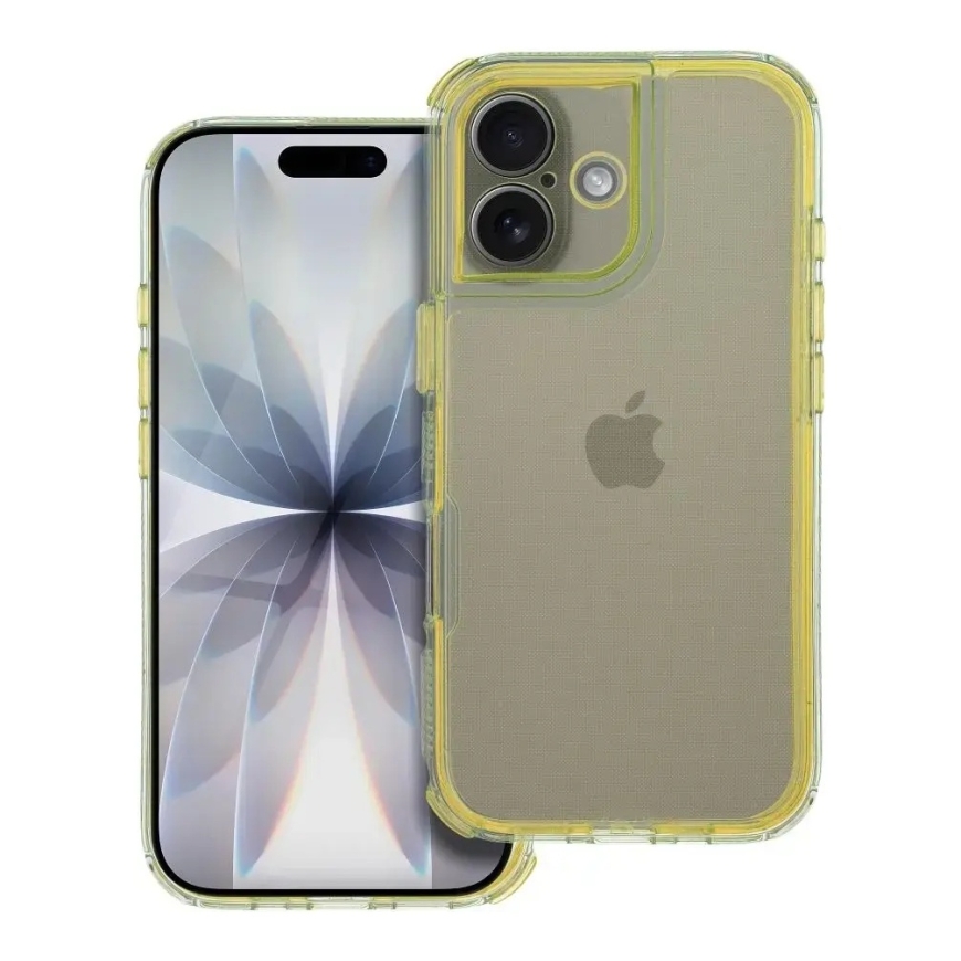 MATRIX CLEAR phone case for iPhone 17 yellow