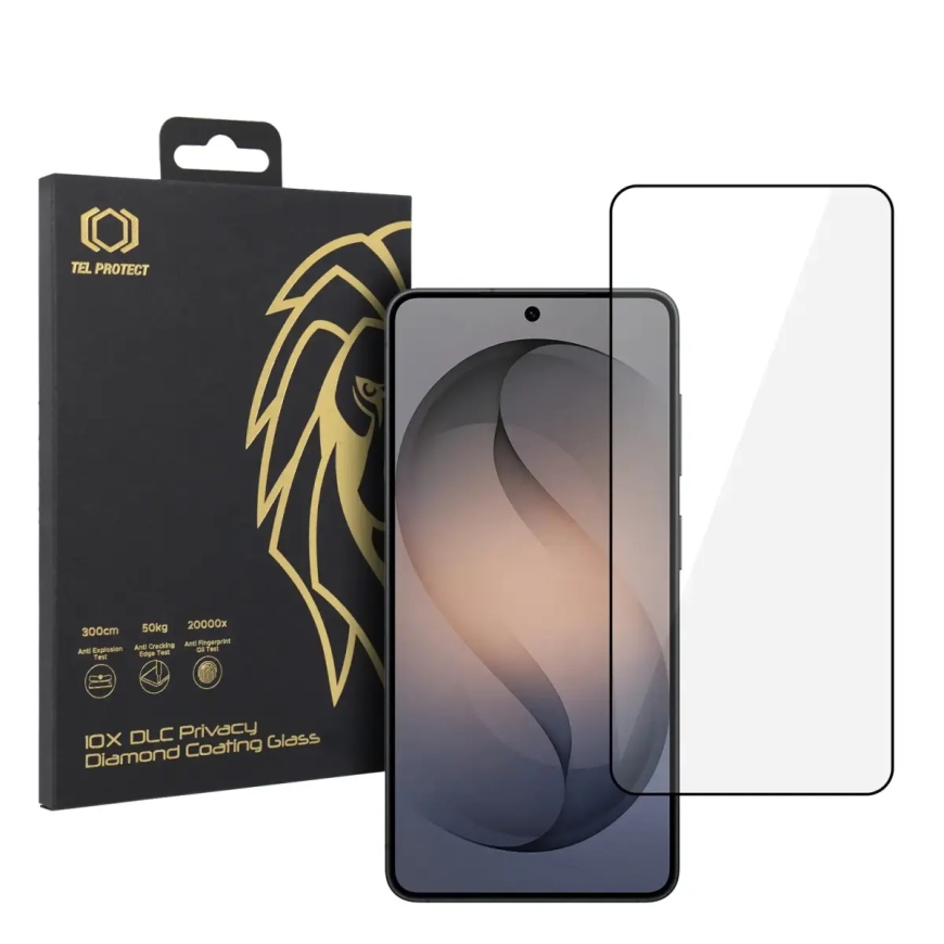 Tel Protect 10X HD DLC Diamond Coating tempered glass for phone Galaxy S26+ (under-display fingerprint compatible)