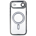Metallic telefono dėklas su MagSafe palaikymu iPhone 17 Air juodas Metallic telefono dėklas su MagSafe palaikymu iPhone 17 Air juodas
