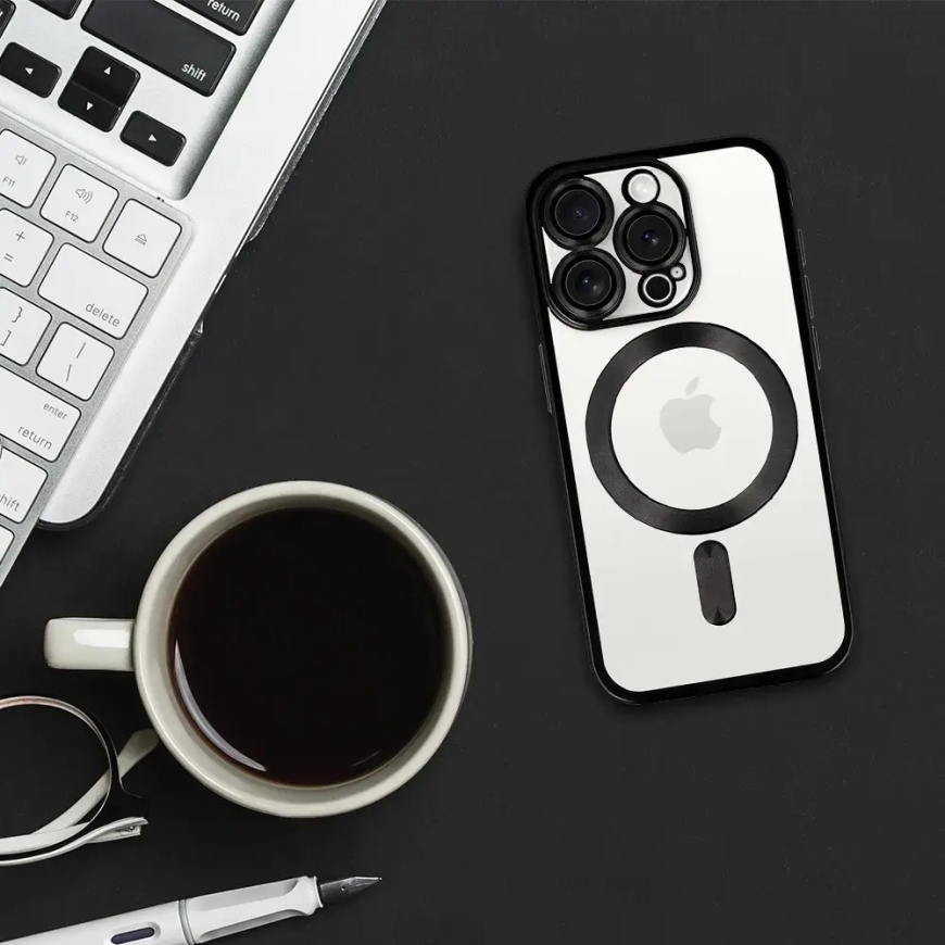 Metallic telefono dėklas su MagSafe palaikymu iPhone 17 Air juodas – 5