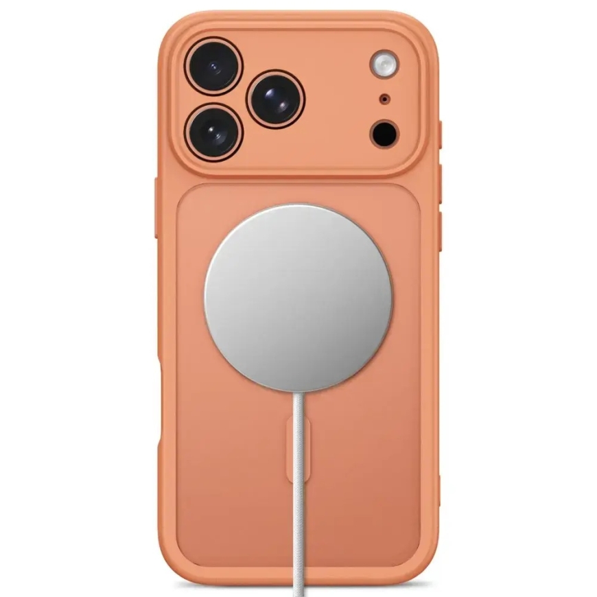 TECH-PROTECT BASICMAG MAGSAFE IPHONE 17 PRO MAX / 18 PRO MAX MATĒTS KOSMISKĀS ORANŽĀS – 3
