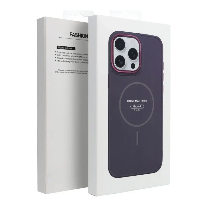 FRAME MAG COVER -puhelintasku MagSafe-tuen kanssa iPhone 17:lle, violetti – 4