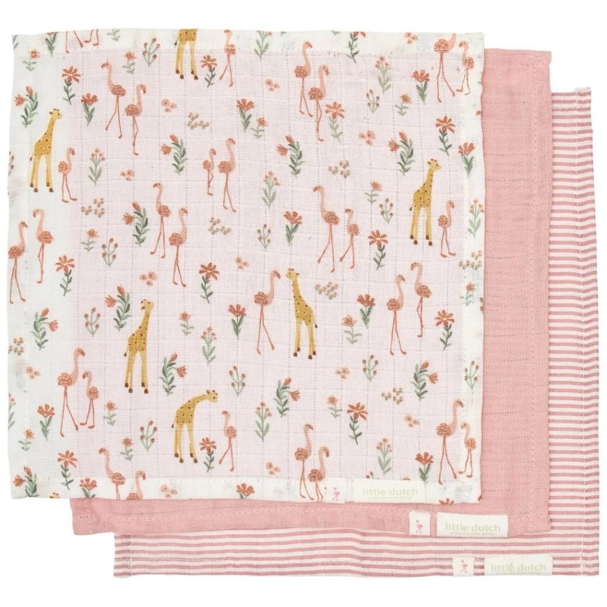 Набор муслиновых салфеток для рта Little Dutch `Blooming Safari´