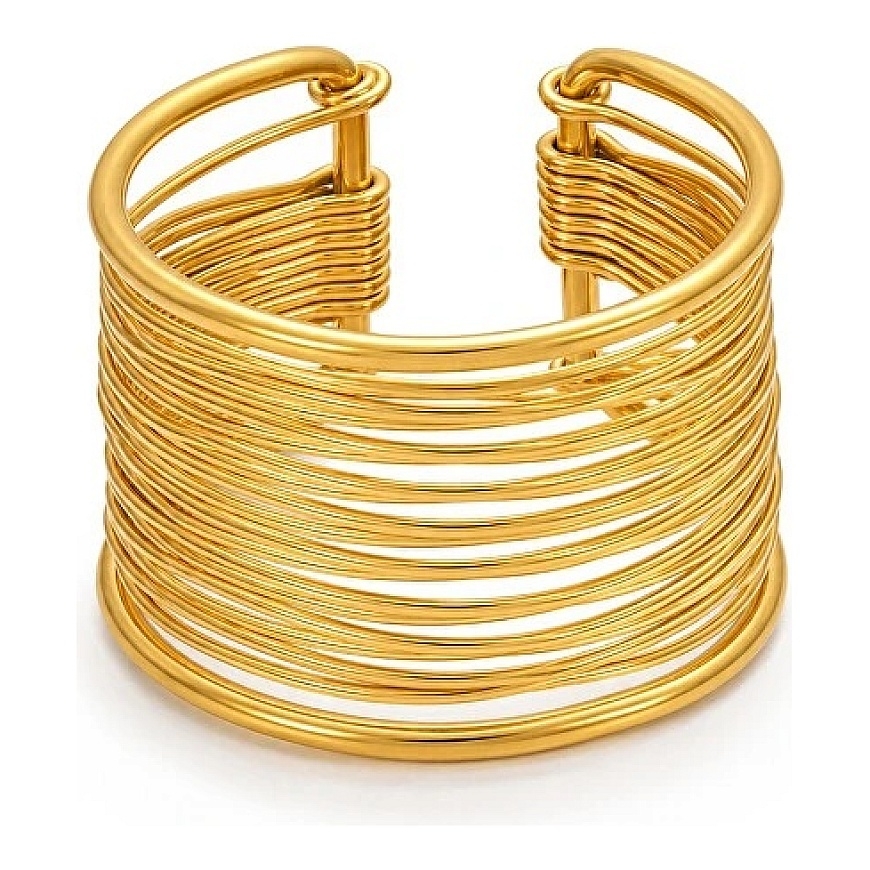 Troli Modernus atviras žiedas iš paauksuoto plieno