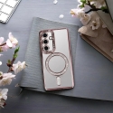 Bling telefono dėklas su MagSafe palaikymu Samsung Galaxy S26 (S942) rožinis Bling telefono dėklas su MagSafe palaikymu Samsung Galaxy S26 (S942) rožinis