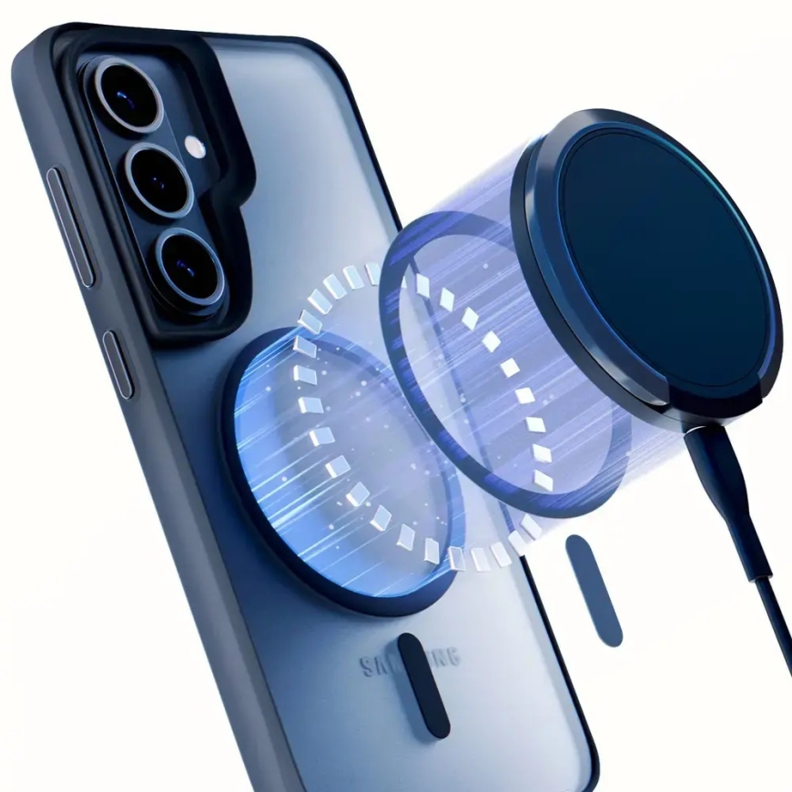 3mk Satin Armor чехол с поддержкой MagSafe для телефона Samsung Galaxy S26+ (S947) чёрный – 5