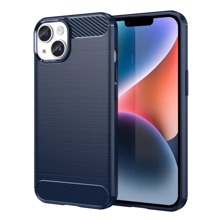 Carbon phone case for iPhone 14 Plus blue – 2