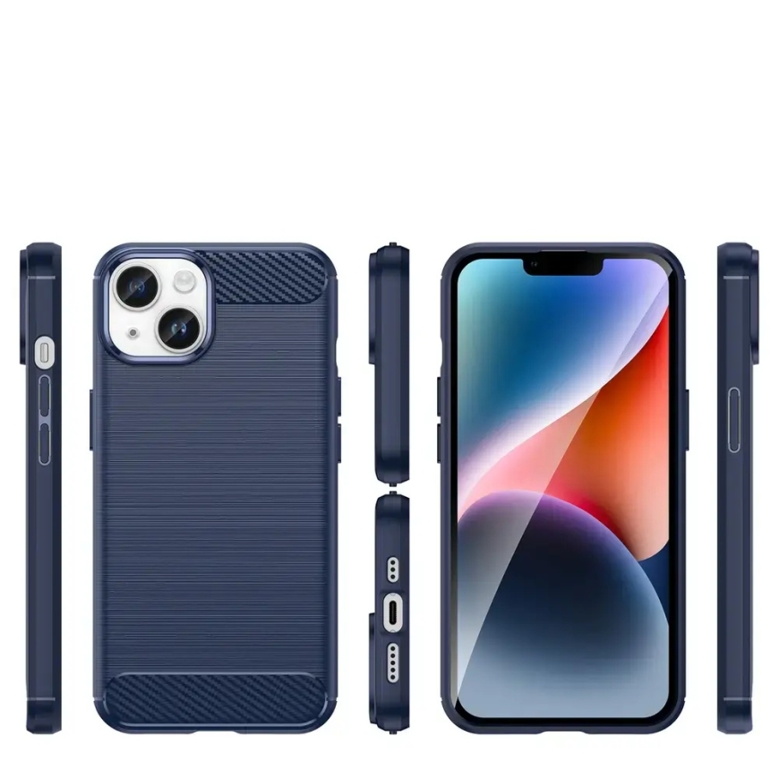 Carbon telefoni ümbris iPhone 14 Plus sinine – 3