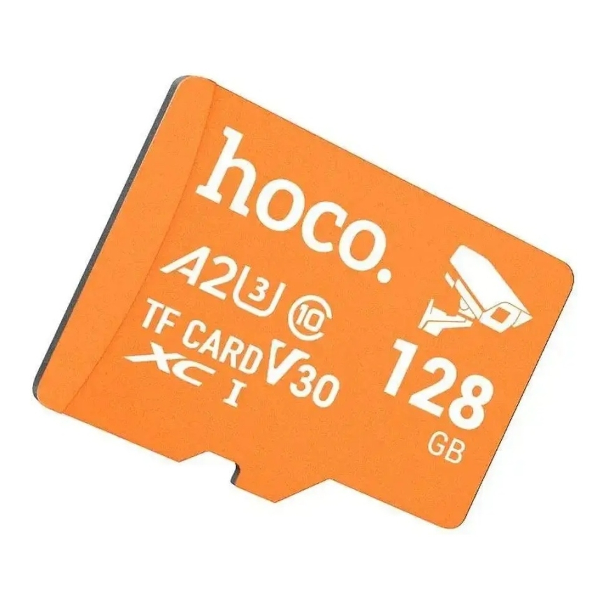 Memory card microSD 128GB class 10 UH-1 U3 V30 A2 Hoco orange