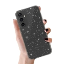 Sidabrinė blizgučių dėžutė Samsung Galaxy S23 FE Sidabrinė blizgučių dėžutė Samsung Galaxy S23 FE