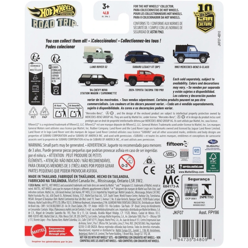 Mattel Hot Wheels Premium Auto Kultūra Leģendārie Auto Subaru Legacy GT (BP) – 4