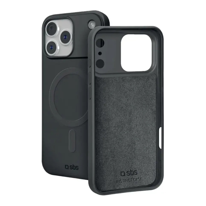 SBS Instinct Mag -puhelinsuojus MagSafe-tuesta iPhone 18 Pro:lle | iPhone 17 Pro musta