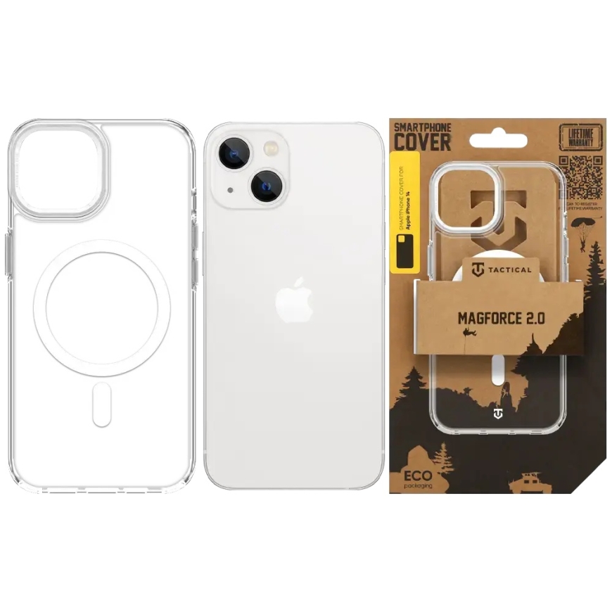 Tactical MagForce 2.0 -puhelintuki MagSafe-tuella iPhone 14:lle, hopea – 5