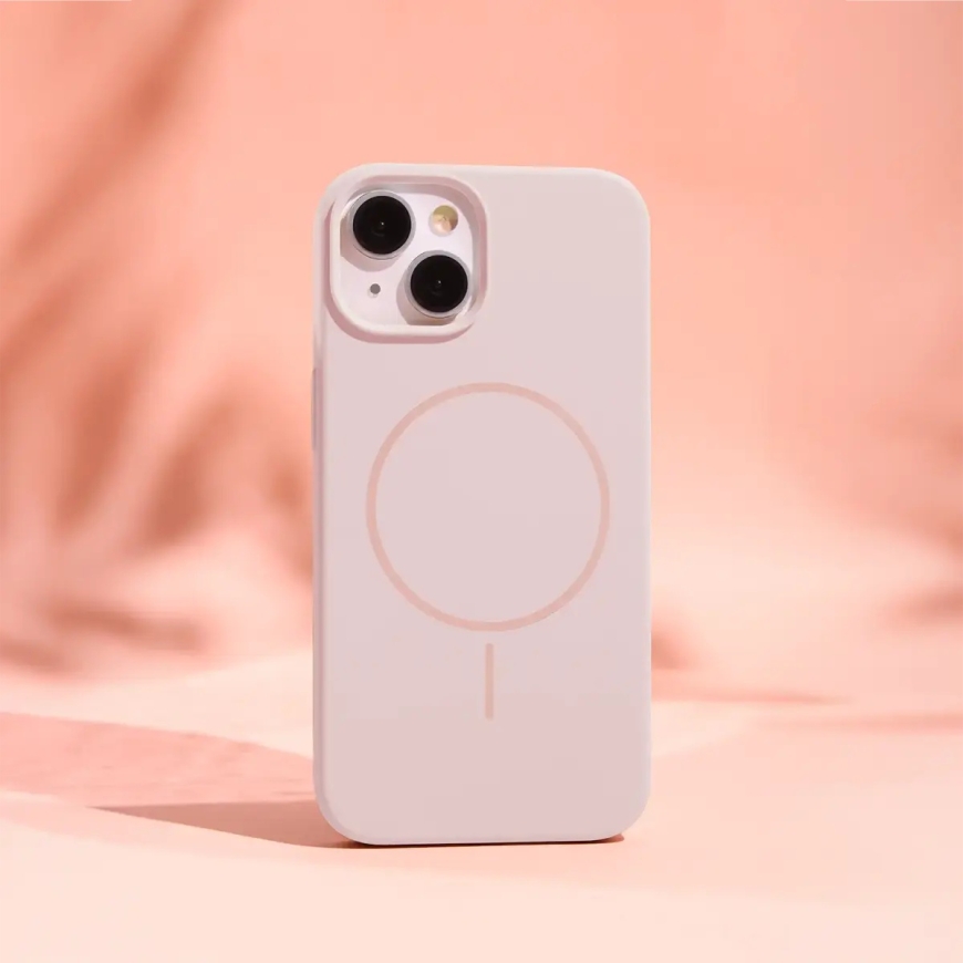 Silicone Thin telefoni ümbris MagSafe toega iPhone 13 roosa – 4