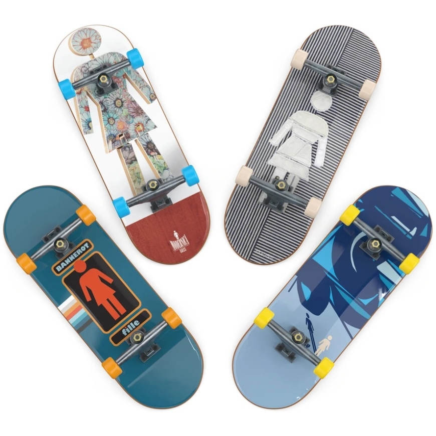 Tech Deck Fingerboard rinkinys su 4 mini riedlentėmis Girl Skate – 4