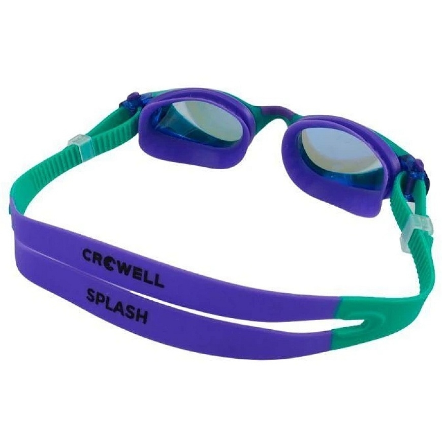 Crowell GS23 Mirrored Splash Resistant Green and Purple Swimming Goggles for Kids – 2
