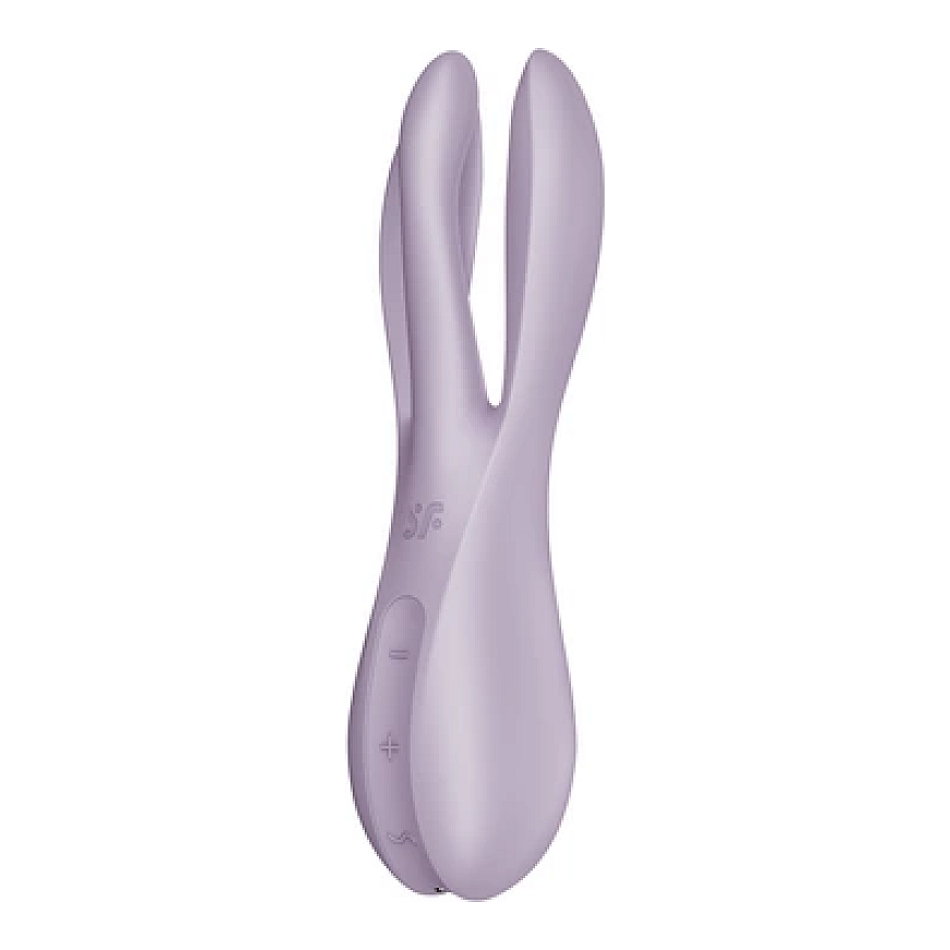 Satisfyer Trīs Violetas Krāsas Vibrators – 4