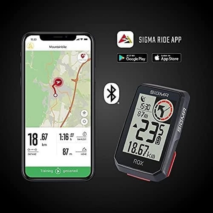 Dviračio kompiuteris SIGMA ROX 2.0 GPS Juodas – 5