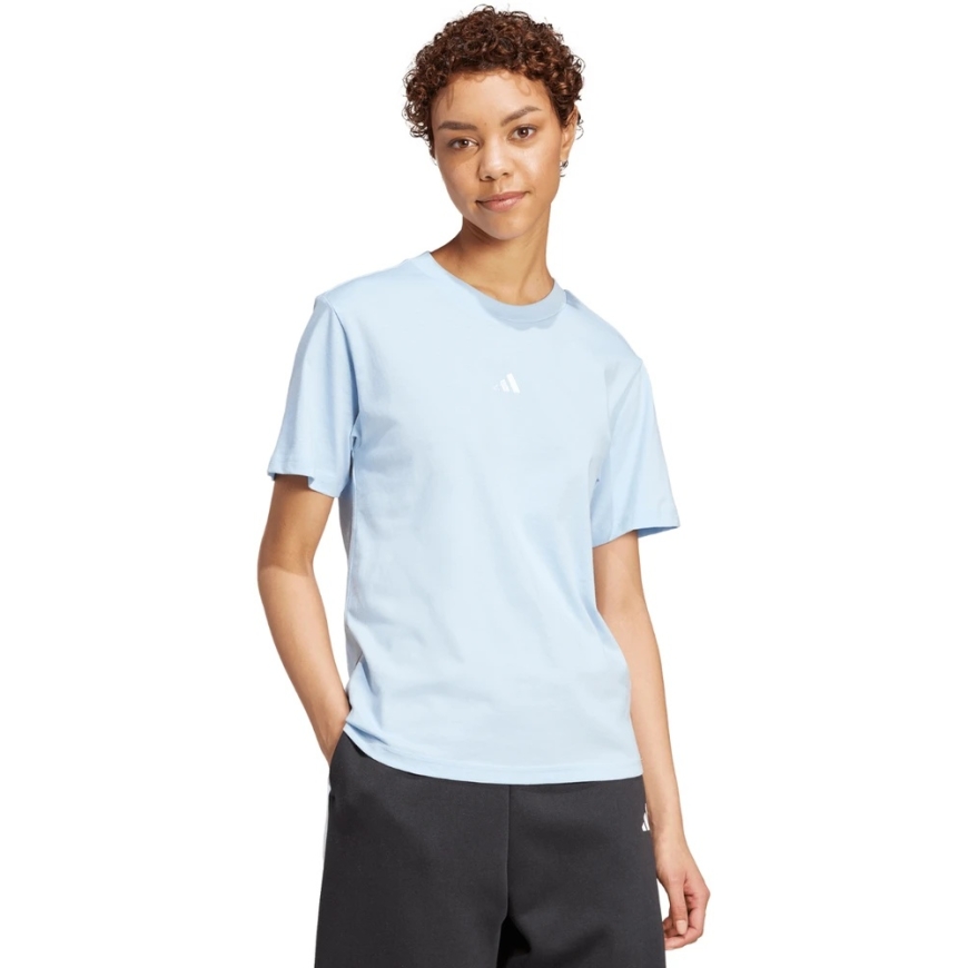 Naiste adidas Essentials Small Logo T-särk helesinine JY4962 (L) – 4