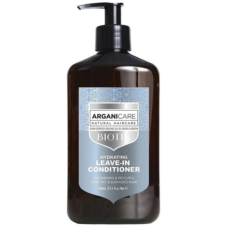 Arganicare Biotiini juukse konditsioneer, loputamata, elustav, 400 ml