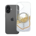 Golden phone case with MagSafe support for iPhone 17 white Golden phone case with MagSafe support for iPhone 17 white
