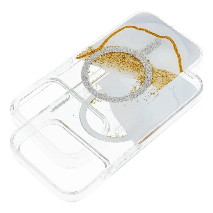 Golden maciņš ar MagSafe atbalstu telefonam iPhone 17 balts – 2