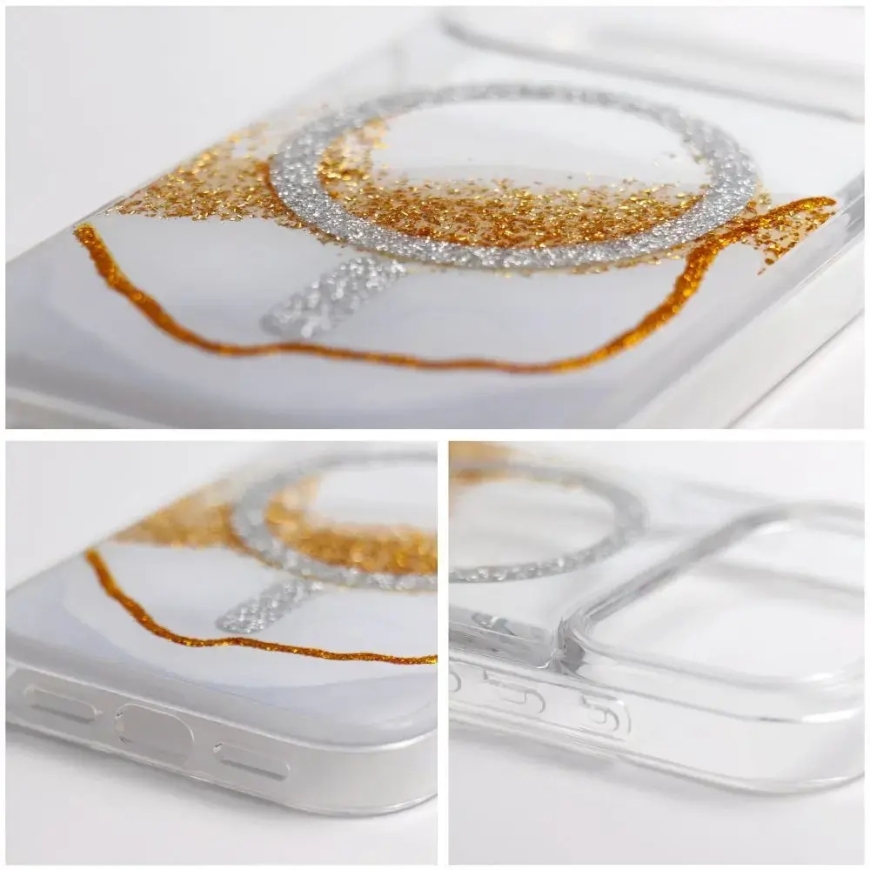 Golden maciņš ar MagSafe atbalstu telefonam iPhone 17 balts – 5