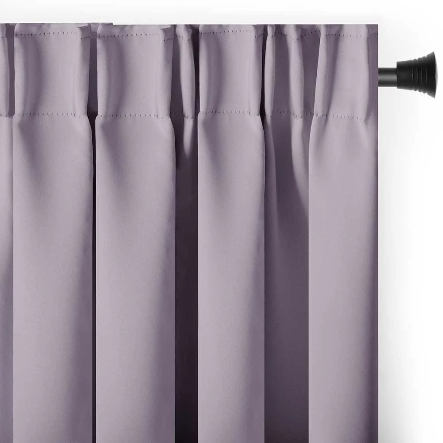 CLASSIC RESTILO užuolaida BLACKOUT spalva pudrinė rožinė lygi klasikinė užuolaida su surišimo dirželiu klasikinis stilius daugia