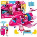Lean Toys Nukkilentokone vaaleanpunainen 9 kpl. Lean Toys Nukkilentokone vaaleanpunainen 9 kpl.