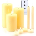 KOOPMAN Assorted Size LED Candle Set with Remote Control KOOPMAN Assorted Size LED Candle Set with Remote Control