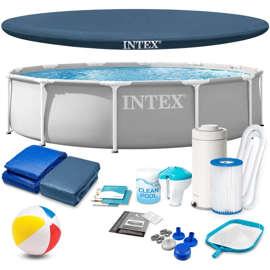 Sodo baseinas su rėmu 366 x 76 cm 16w1 INTEX 26712ND
