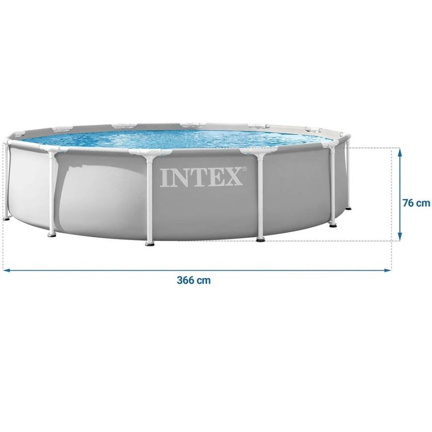 Sodo baseinas su rėmu 366 x 76 cm 16w1 INTEX 26712ND – 4