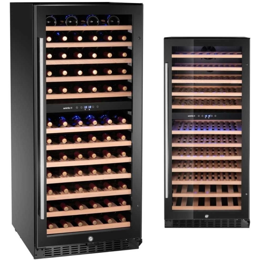 Arktic 2 tsooniline veinijahuti 124 pudelile, 265 l, 570x595x1400 mm