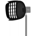 Valaistusmuunnin - Newell 25 cm Mini Bowens Neliönmuotoinen Softbox Tara 40 RGB LED Valolle - Verkkosilmä, Musta