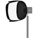 Apgaismojuma modificētājs - Newell 25 cm Mini Bowens Kvadrātveida Softbox Tara 40 RGB LED Gaismai - Ar resti, Melns