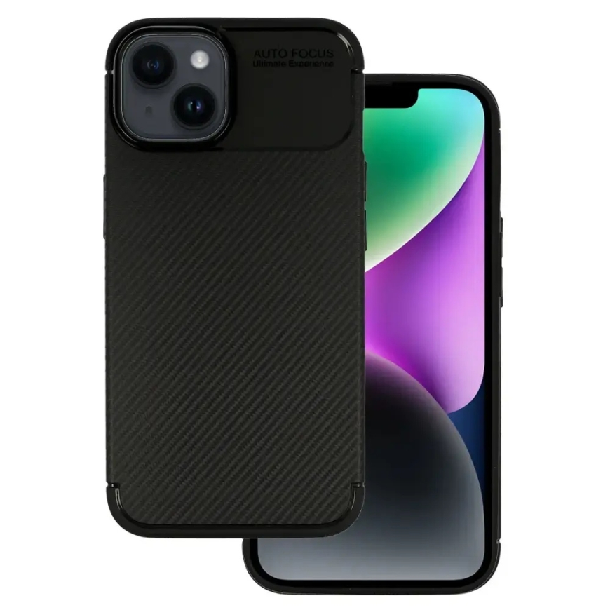 Tel Protect Carbon Elite telefono dėklas iPhone 14 juodas