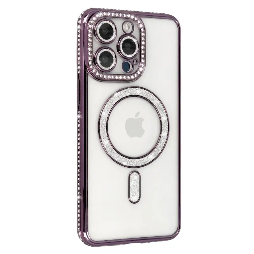 Bling Magsafe Case for Xiaomi Redmi Note 15 Pro Plus 5G purple – 2