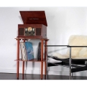 Деревянная подставка для виниловых пластинок Victrola VA-30-MAH-INT, коричневая Деревянная подставка для виниловых пластинок Victrola VA-30-MAH-INT, коричневая