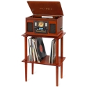 Деревянная подставка для виниловых пластинок Victrola VA-30-MAH-INT, коричневая Деревянная подставка для виниловых пластинок Victrola VA-30-MAH-INT, коричневая