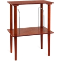 Victrola VA-30-MAH-INT wooden record stand, brown