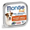 Monge Dog Fruit Pate ir Chunkies su kalakutais ir mėlynėmis — pilnavertis drėgnas pates maistas su kalakuto gabaliukais ir mėlyn Monge Dog Fruit Pate ir Chunkies su kalakutais ir mėlynėmis — pilnavertis drėgnas pates maistas su kalakuto gabaliukais ir mėlyn
