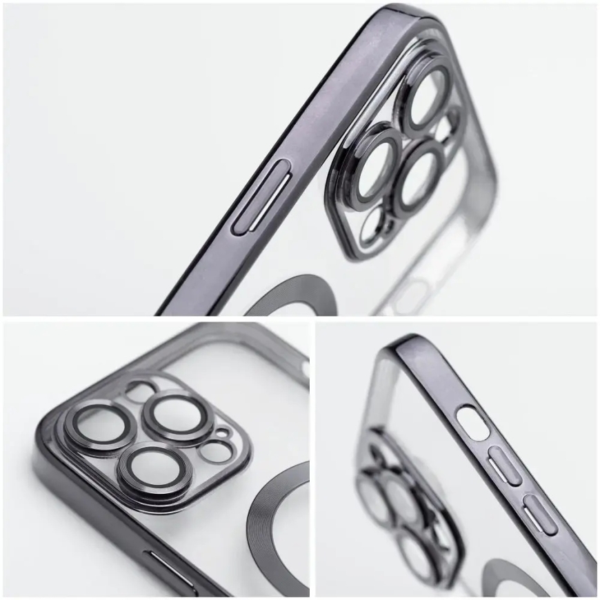 Electro Mag -puhelimen suojus MagSafe-tukea varten Samsung Galaxy S25 Edgeä (S937) varten, musta – 3