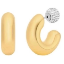 Michael Kors Золотые Пластиковые Двусторонние Серьги с Цирконием Премиум MKJ8510931 Michael Kors Золотые Пластиковые Двусторонние Серьги с Цирконием Премиум MKJ8510931