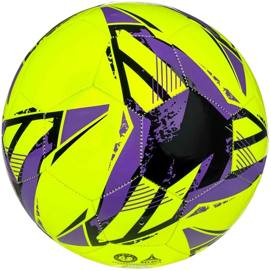 Jalgpall Selekti Klassik v26 kollane ja lillakas-must 160076 (4) – 2