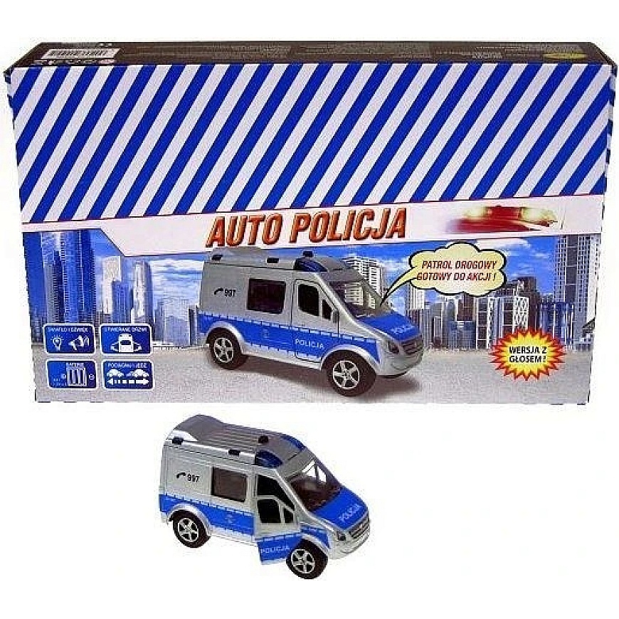 Hipo Auto Police Van 11cm with Sound (HKG088)