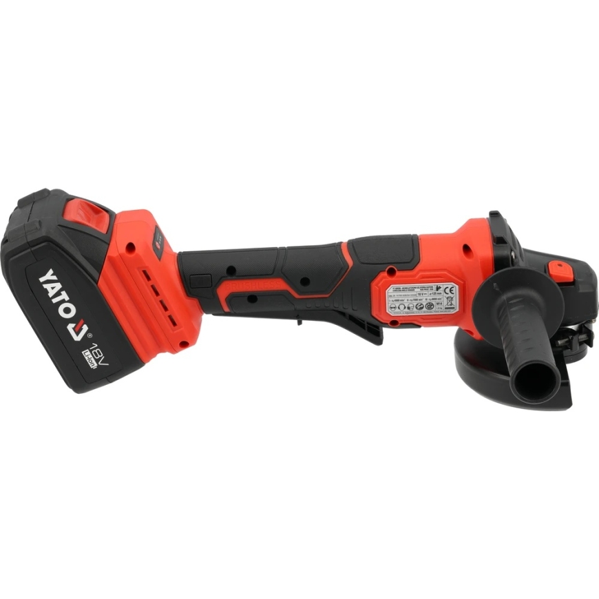 Угловая шлифовальная машинка Yato 18V 125mm 1x4,0Ah (YT-828254) – 3
